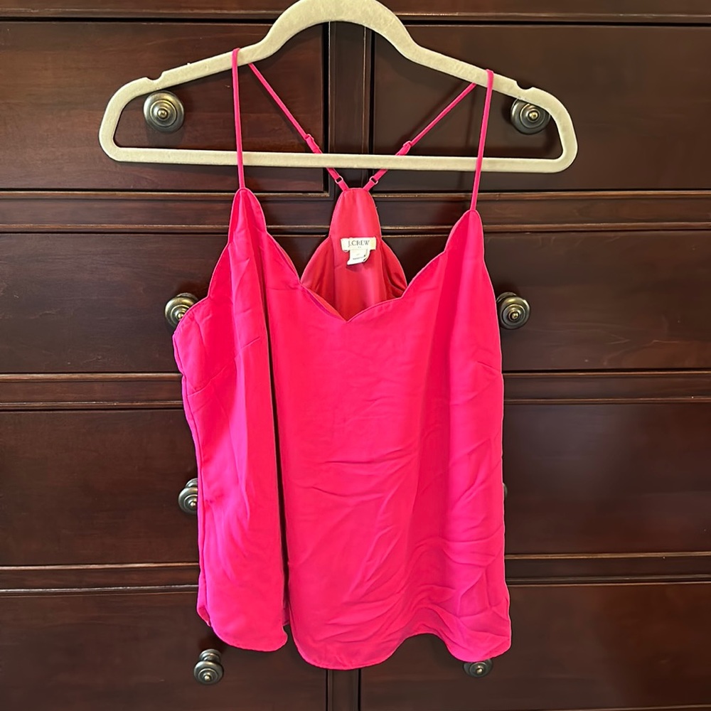 Pink scalloped tank